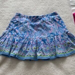 Lilly Pulitzer Taye Sea What I Sea Pleated 13" Skort, Size XS